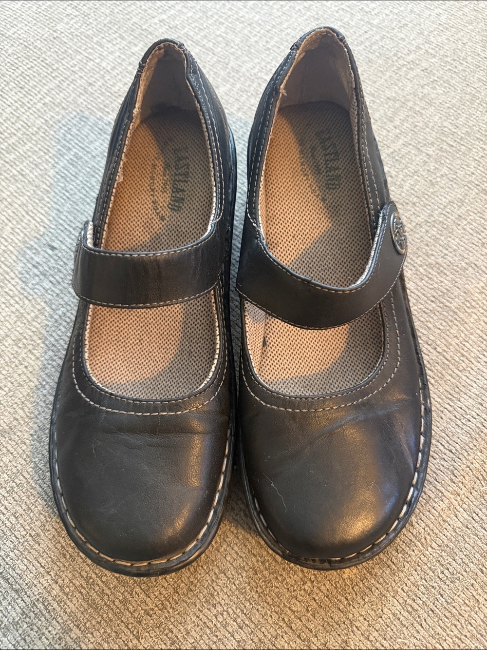 Eastland Black Mary Jane-Style Comfort Mules